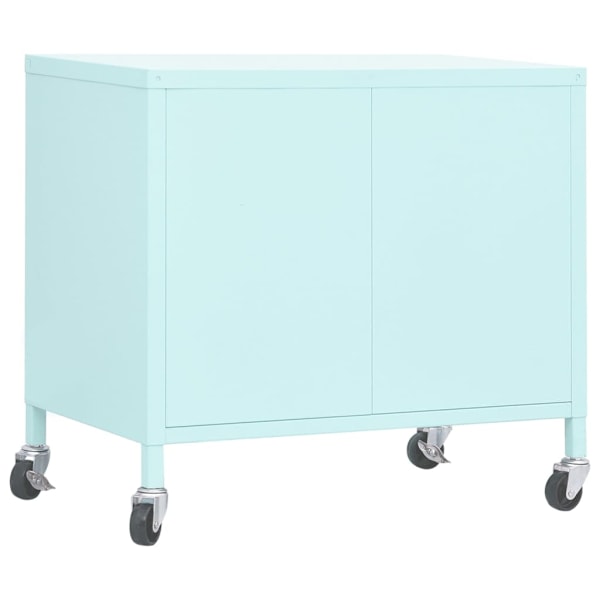 vidaXL Förvaringsskåp mintgrön 60x35x56 cm stål Blå
