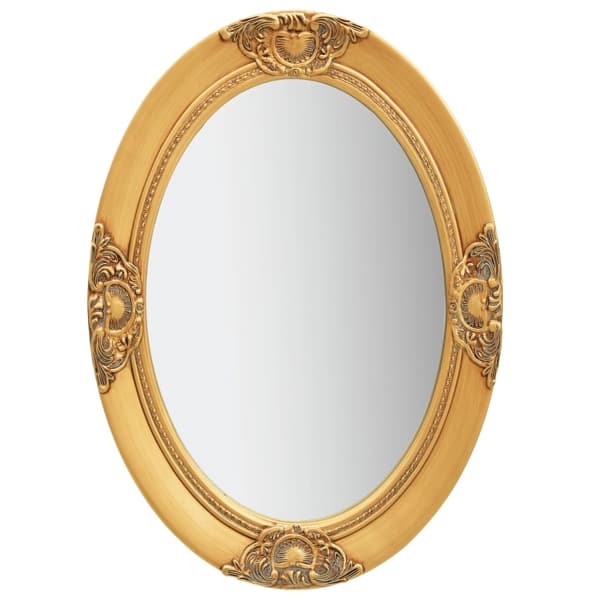 vidaXL Väggspegel barockstil 50x70 cm guld Guld