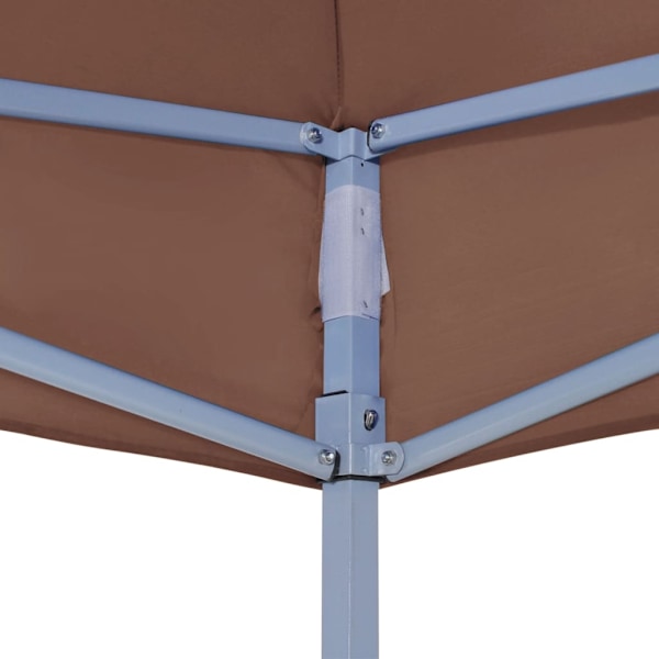 vidaXL Tak till partytält 4,5x3 m brun 270 g/m² Brun