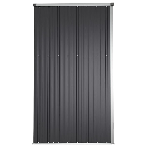 vidaXL Trädgårdsskjul antracit 225x89x161 cm galvaniserat stål Antracit