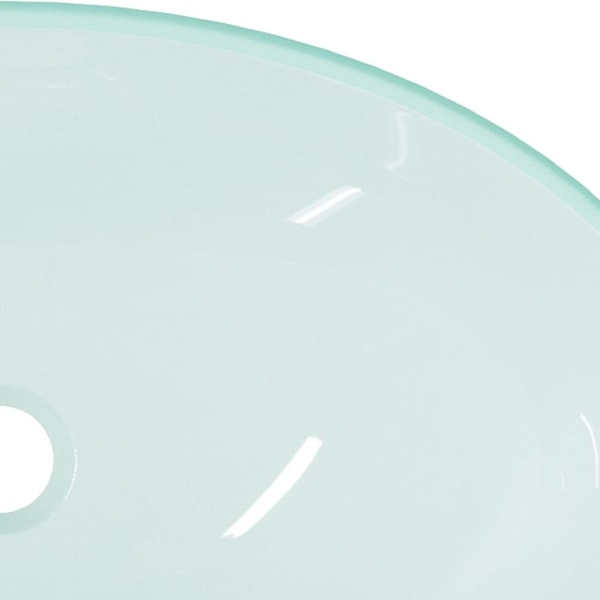vidaXL Handfat härdat glas 54,5x35x15,5 cm frostat Kräm
