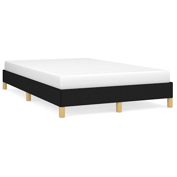 vidaXL Sängram utan madrass svart 120x200 cm tyg Svart