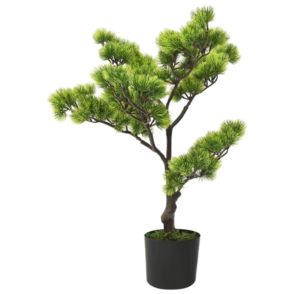 vidaXL Konstgjort bonsaiträd i kruka tall 60 cm grön Grön