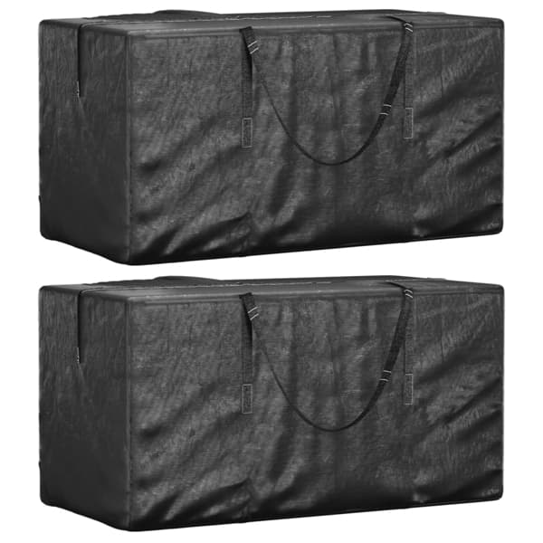 vidaXL Dynväskor 2 st svart 150x75x75 cm polyeten art