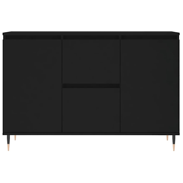 vidaXL Skänk svart 104x35x70 cm konstruerat trä Svart