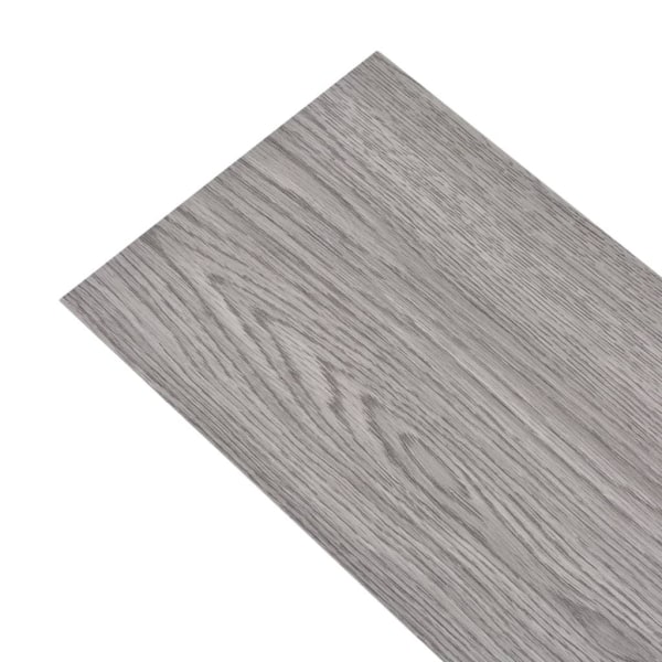 vidaXL Självhäftande PVC-golvplankor 5,21 m² 2 mm mörkgrå grå