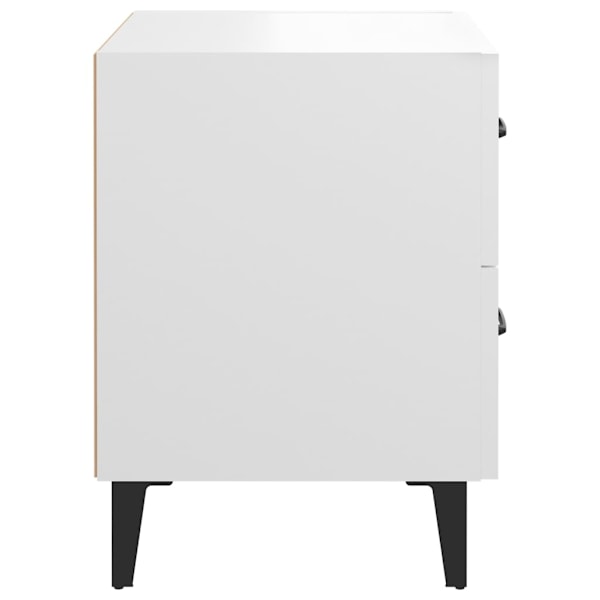 vidaXL Sängbord 2 st vit 40x35x47,5 cm Vit
