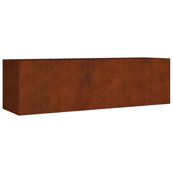 vidaXL Odlingslåda 280x80x80 cm rosttrögt stål Brun