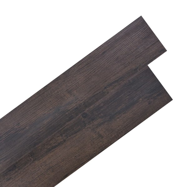 vidaXL Självhäftande PVC-golvbrädor 2,51 m² 2 mm mörkbrun Brun