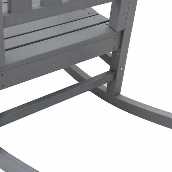 vidaXL Gungstol 2 pcs Ljusgrå 92 x 70 x 108 cm polyeten Ljusgrå