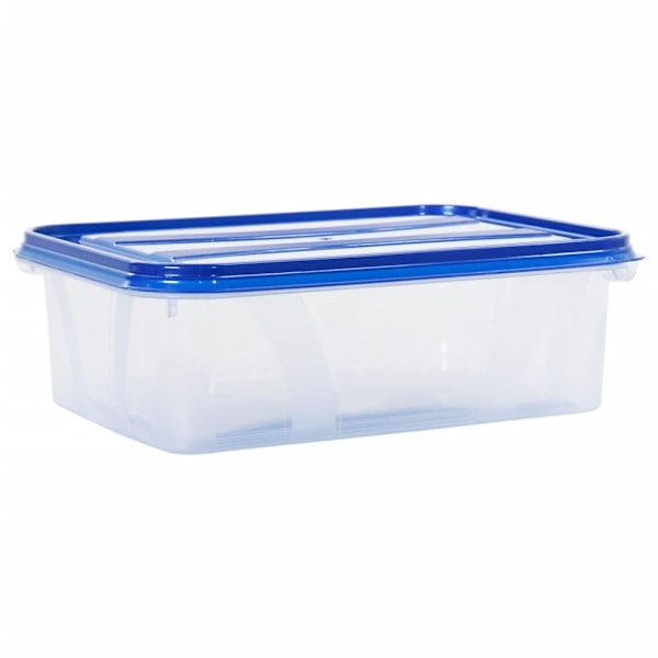 vidaXL Matbehållare med lock 16 delar PP Transparent