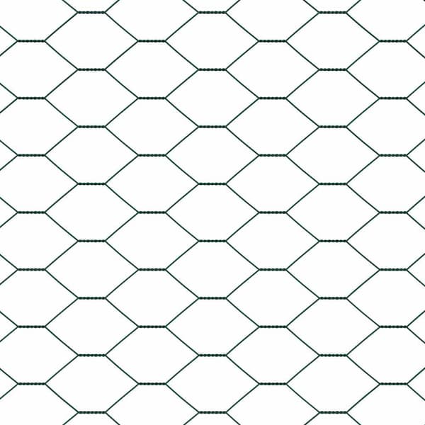 vidaXL Utomhus hexagonal stängsel med stolpe 25 x 0,5 m Grön Mesh Grön