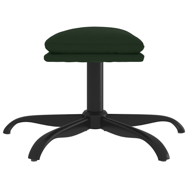 vidaXL Fotpall mörkgrön 60x60x36 cm sammet Grön