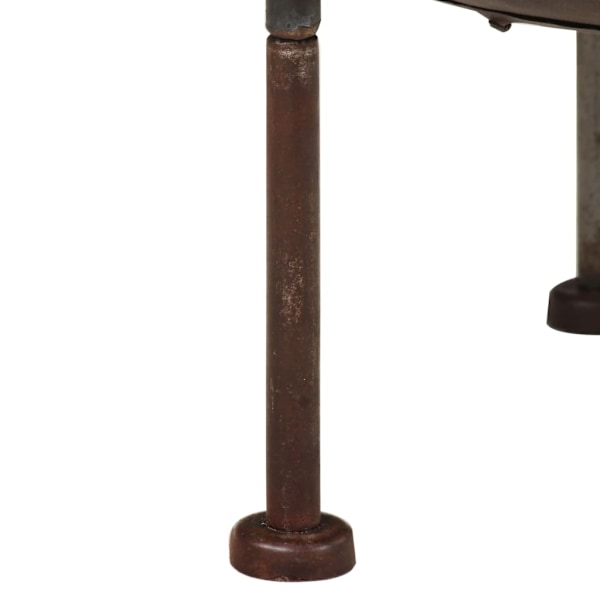 vidaXL Rustik eldstad Ø 40 cm järn Brun