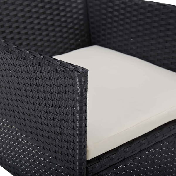 vidaXL Möbelset 5 pcs Svart Svart
