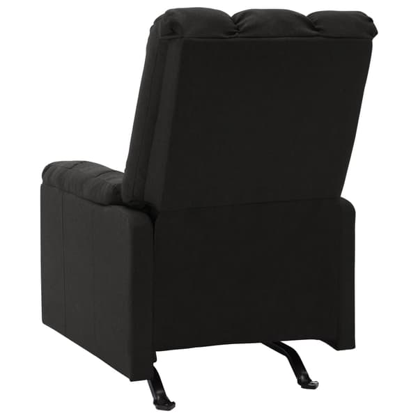 vidaXL Massagefåtölj svart tyg Svart