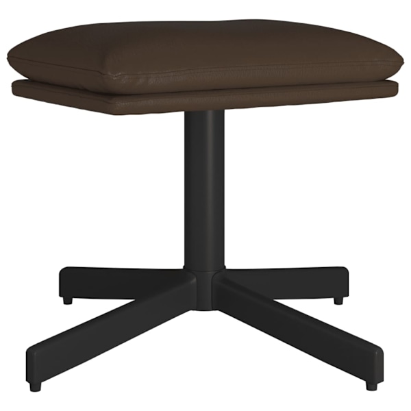 vidaXL Fotpall brun 60x60x36 cm konstläder Brun