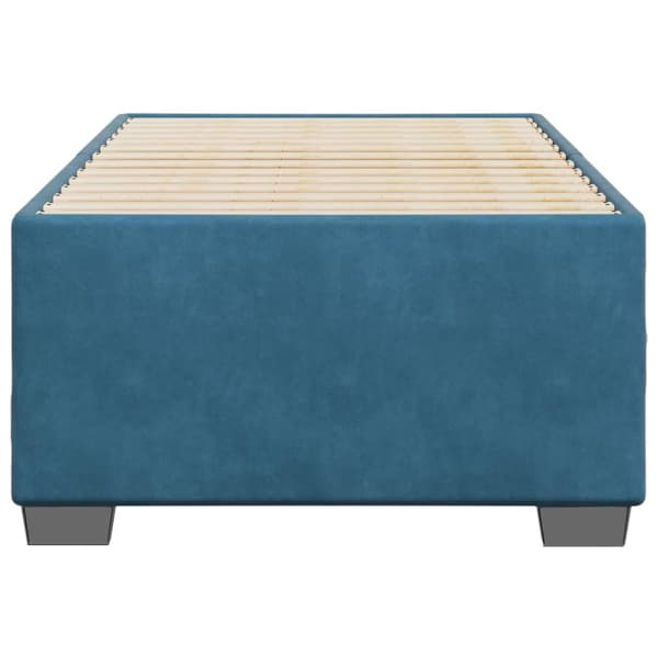 vidaXL Sängram blå 100x200 cm sammet Blå