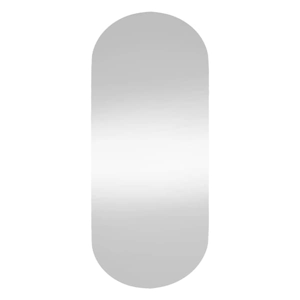 vidaXL Väggspegel 45x100 cm glas oval Silver