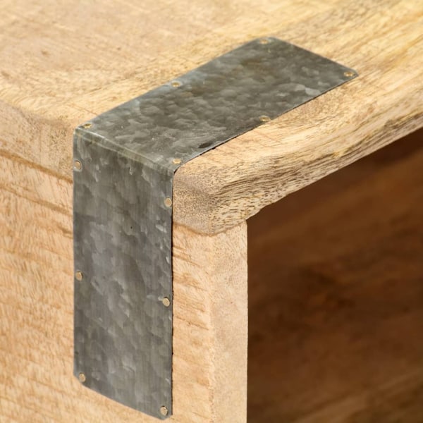 vidaXL Sängbord 40x30x52 cm massivt robust mangoträ Brun