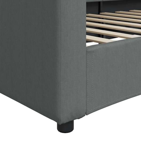 vidaXL Dagbädd mörkgrå 100x200 cm tyg Grå