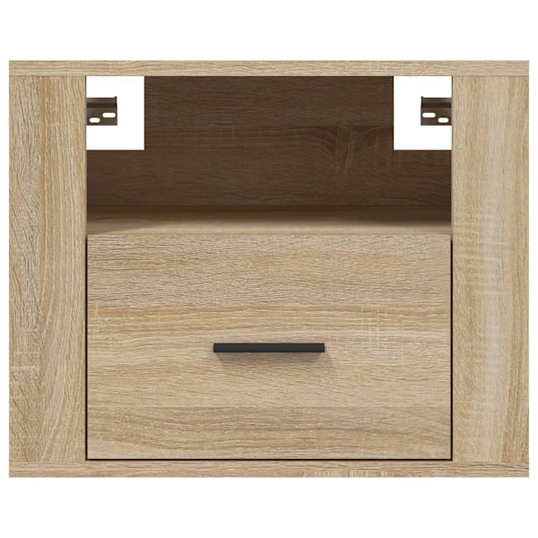 vidaXL Väggmonterade sängbord 2 st sonoma-ek 50x36x40 cm Brun