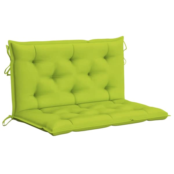 vidaXL 2-sits hammock med palmblad och dynor bambu 202 cm Grön