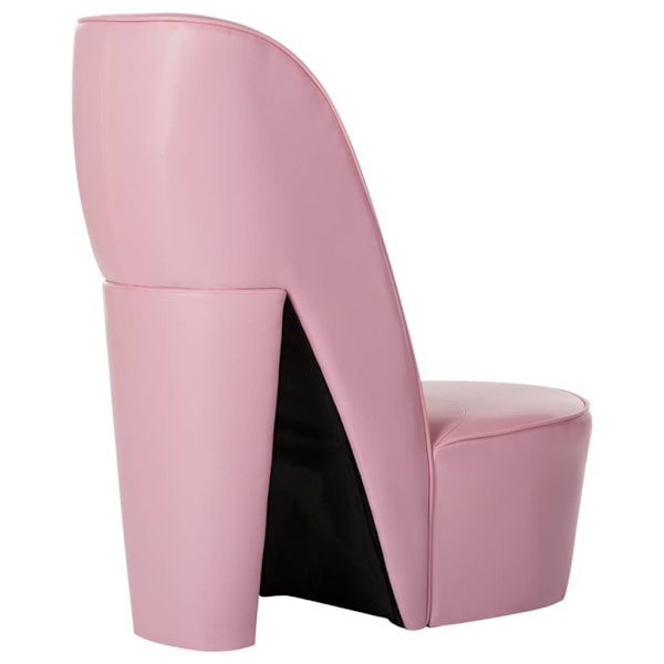 vidaXL Stol klacksko rosa konstläder Rosa