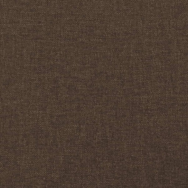 vidaXL Sängram utan madrass mörkbrun 100x200 cm tyg Brun