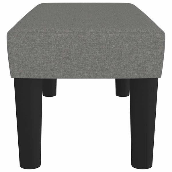 vidaXL Bänk mörkgrå 70x30x30 cm tyg Grå