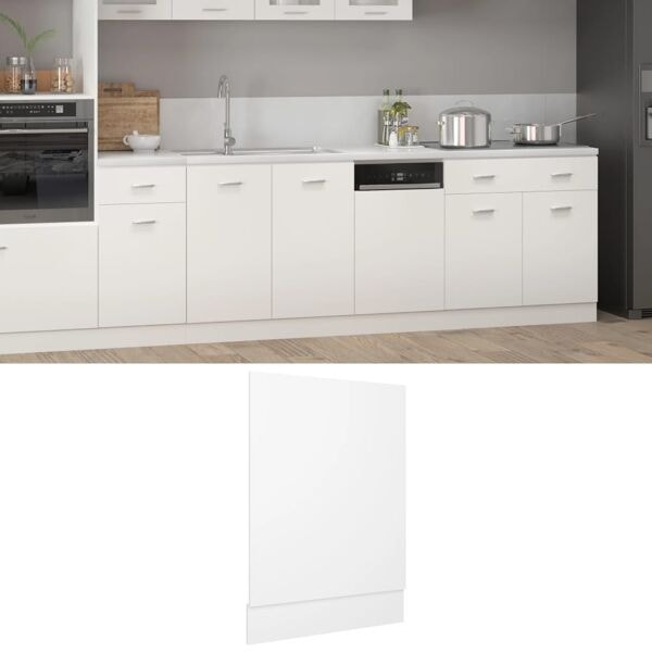 vidaXL Front för diskmaskin “Lyon” vit 45x3x67 cm konstruerat trä Vit