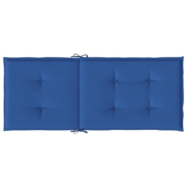 vidaXL Stolsdynor 4 st kungsblå 120x50x3 cm tyg Blå