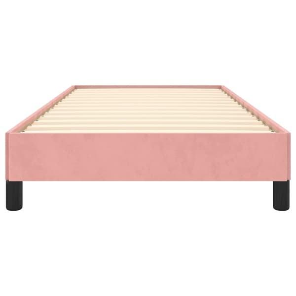 vidaXL Sängram rosa 90x200 cm sammet Rosa