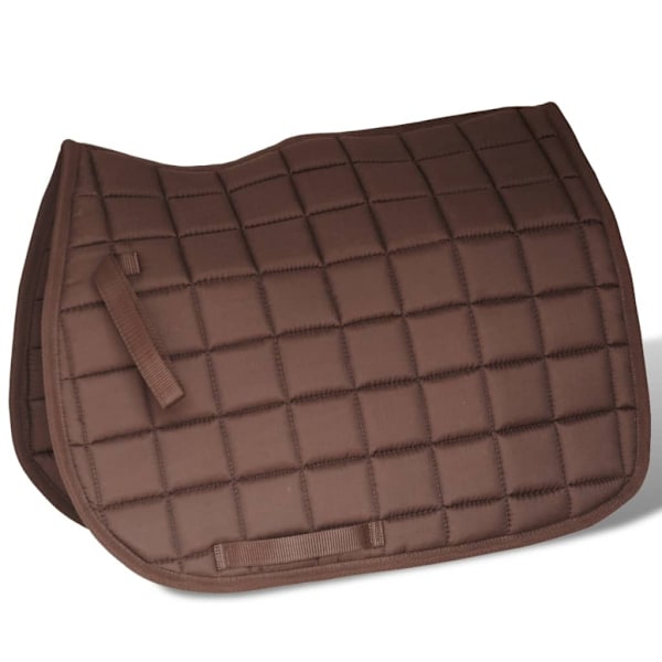 vidaXL Hästsadel set 17,5" brunt riktigt läder 18 cm 5-i-1 Brun