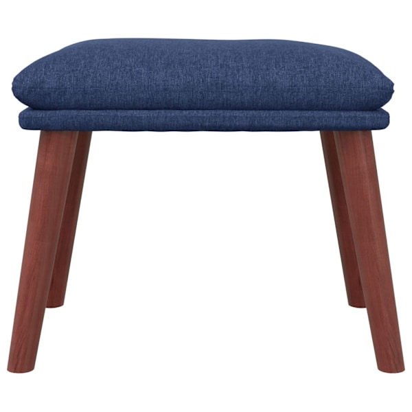 vidaXL Fotpall blå 45x29,5x35 cm tyg Blå