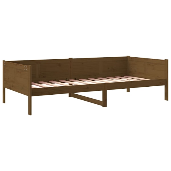vidaXL Dagbädd honungsbrun 80x200 cm massiv furu Brun
