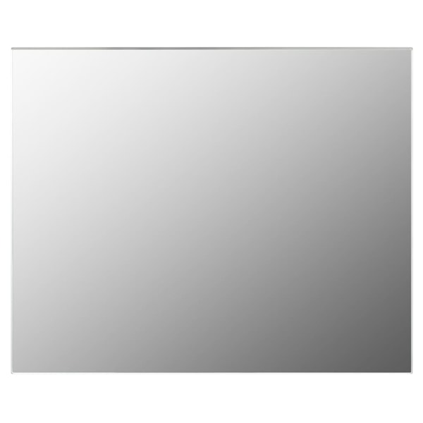 vidaXL Väggspegel utan ram LED-belysning rektangulär Silver
