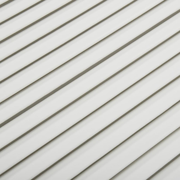 vidaXL Skåplucka lamelldesign vit 99,3x59,4 cm massiv furu Vit