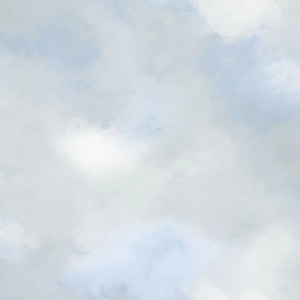 Noordwand Tapet Good Vibes Paint Clouds blå och grå Blå