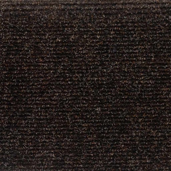 vidaXL Trappstegsmattor självhäftande 5 st brun 56x17x3 cm brodyr Brun