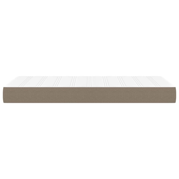 vidaXL Pocketresårmadrass taupe 100x200x20 cm tyg Taupe