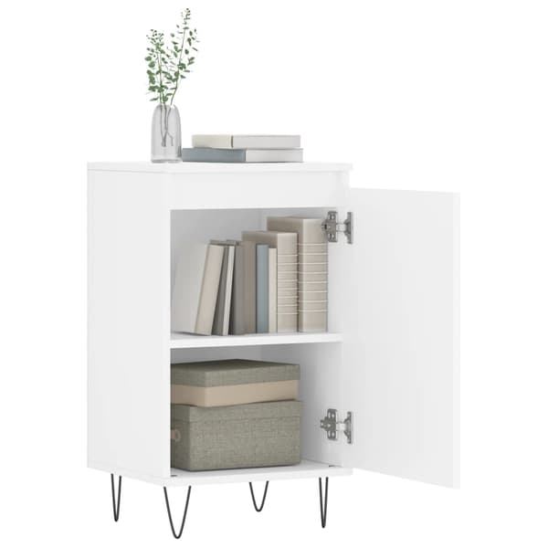 vidaXL Byrå vit 40x35x70 cm konstruerat trä Vit
