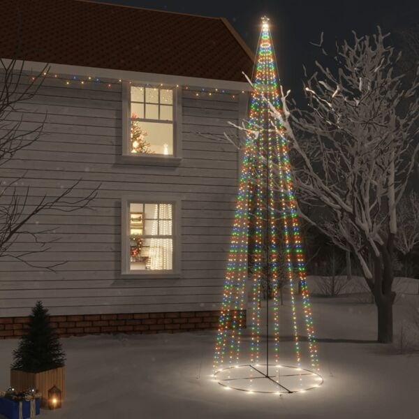 vidaXL Julgranskon färgglad 1134 lysdioder 230x800 cm Flerfärgsdesign