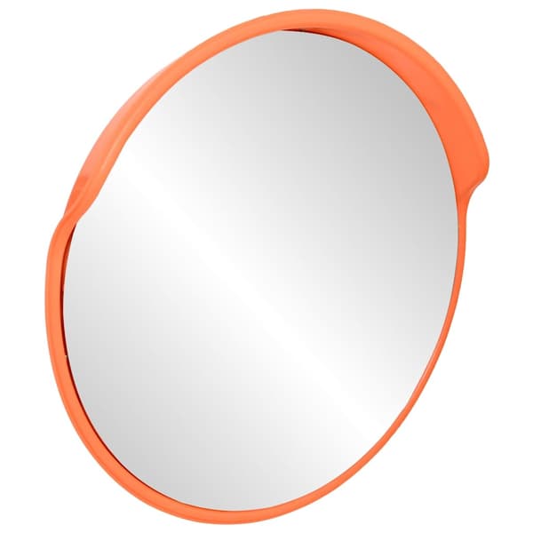 vidaXL Konvex trafikspegel PC-Plast 60 cm Utomhusbruk Orange Orange