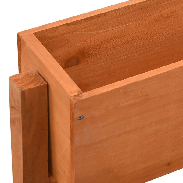 vidaXL Infällbart odlingsställ orange 60x14x75 cm massivt granträ Orange