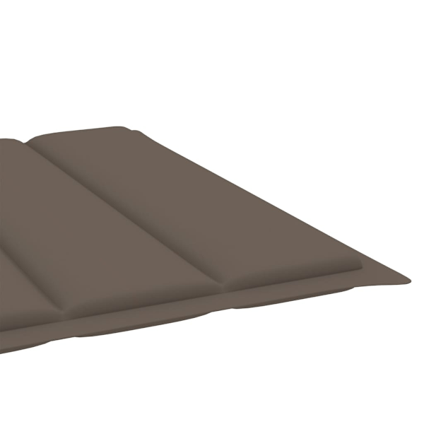 vidaXL Solsäng med dynor 2 personer bambu Taupe