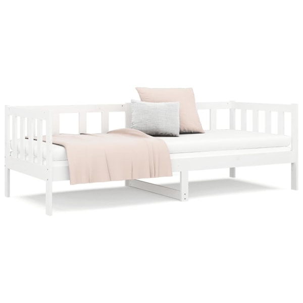 vidaXL Dagbädd utan madrass vit 80x200 cm massiv furu Vit