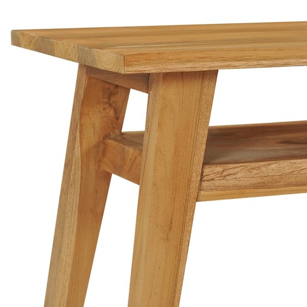 vidaXL TV-bänk 120x35x45 cm massivt teakträ Brun