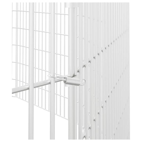 vidaXL Husdjursbur 12-panel 54x80 cm galvaniserat järn Silver