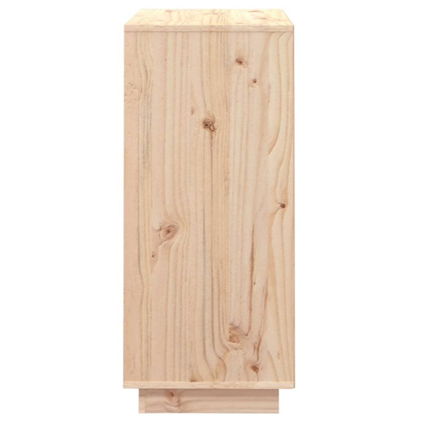 vidaXL Skänk 74x35x80 cm massiv furu Brun